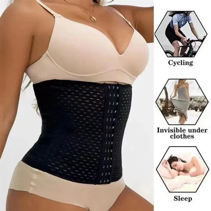 Women Body Shapewear Tummy Slimming Black Belly Band Shaping Shaper Corset Postpartum Flat Belly Postpartum Corset Shapewear